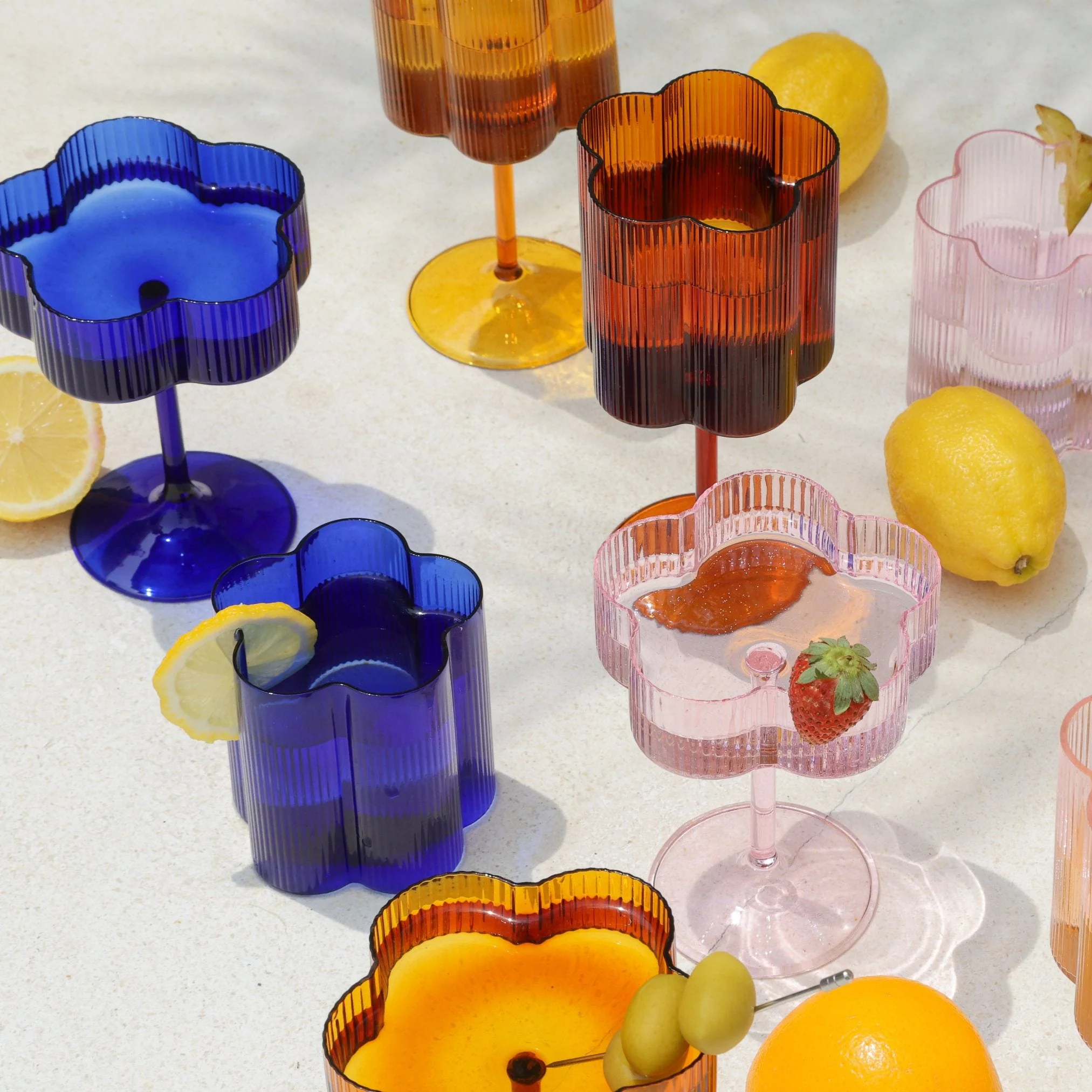 Bloom Tumbler Set Of Two - Azure - Image 4