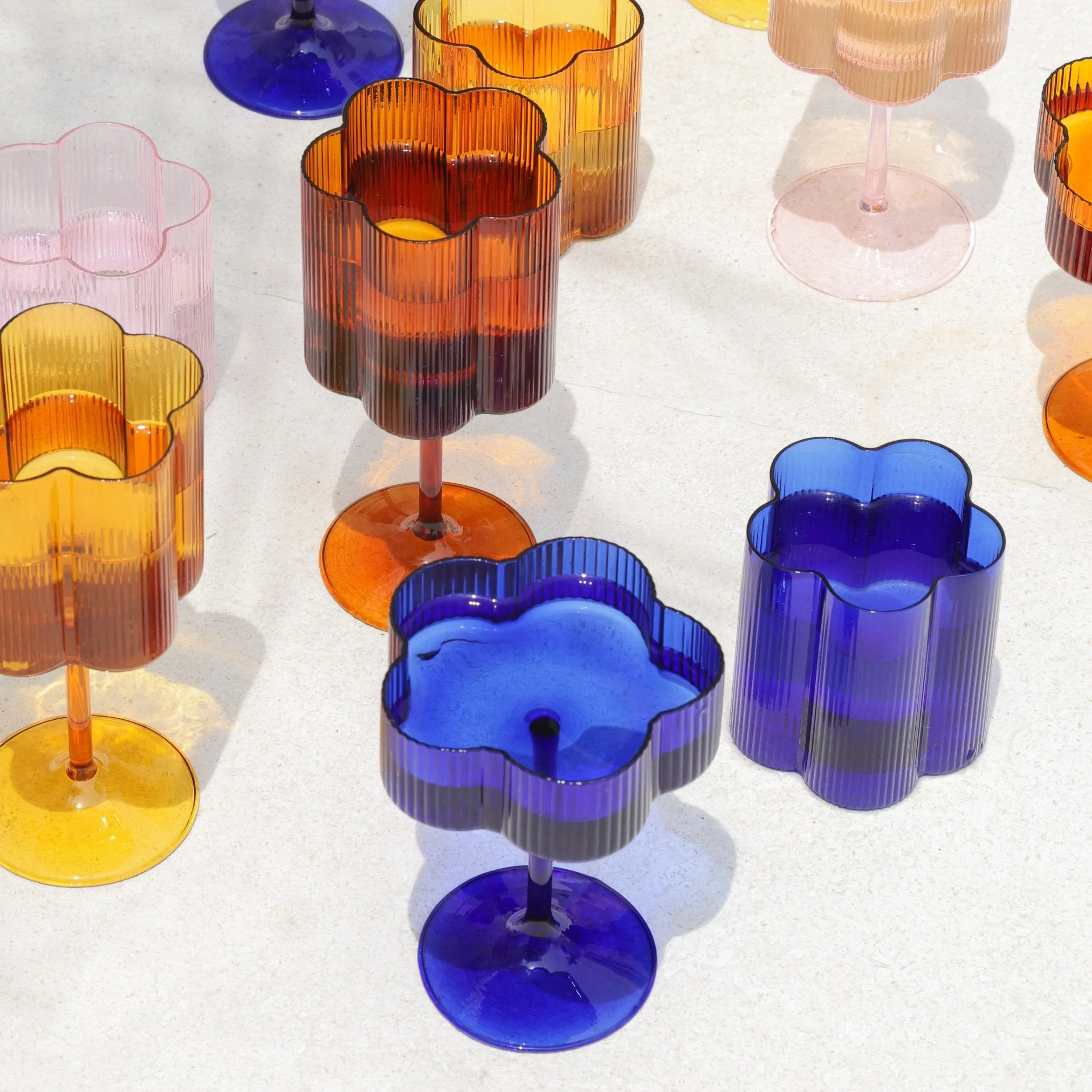 Bloom Tumbler Set Of Two - Azure - Image 5