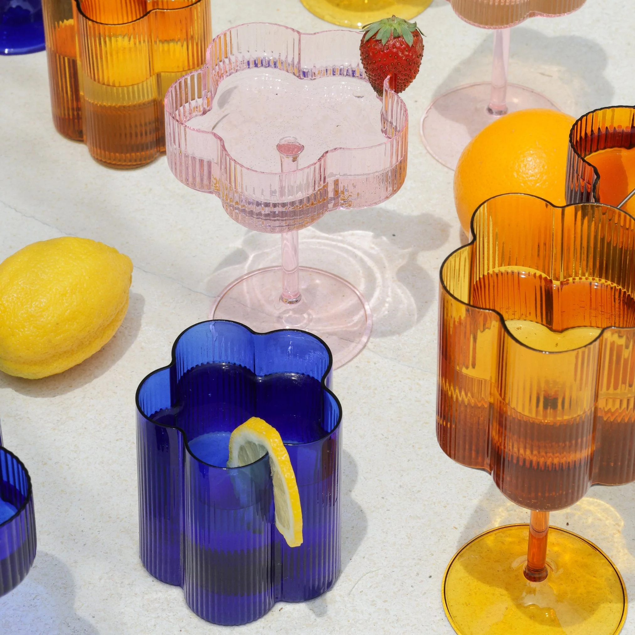 Bloom Tumbler Set Of Two - Azure - Image 6