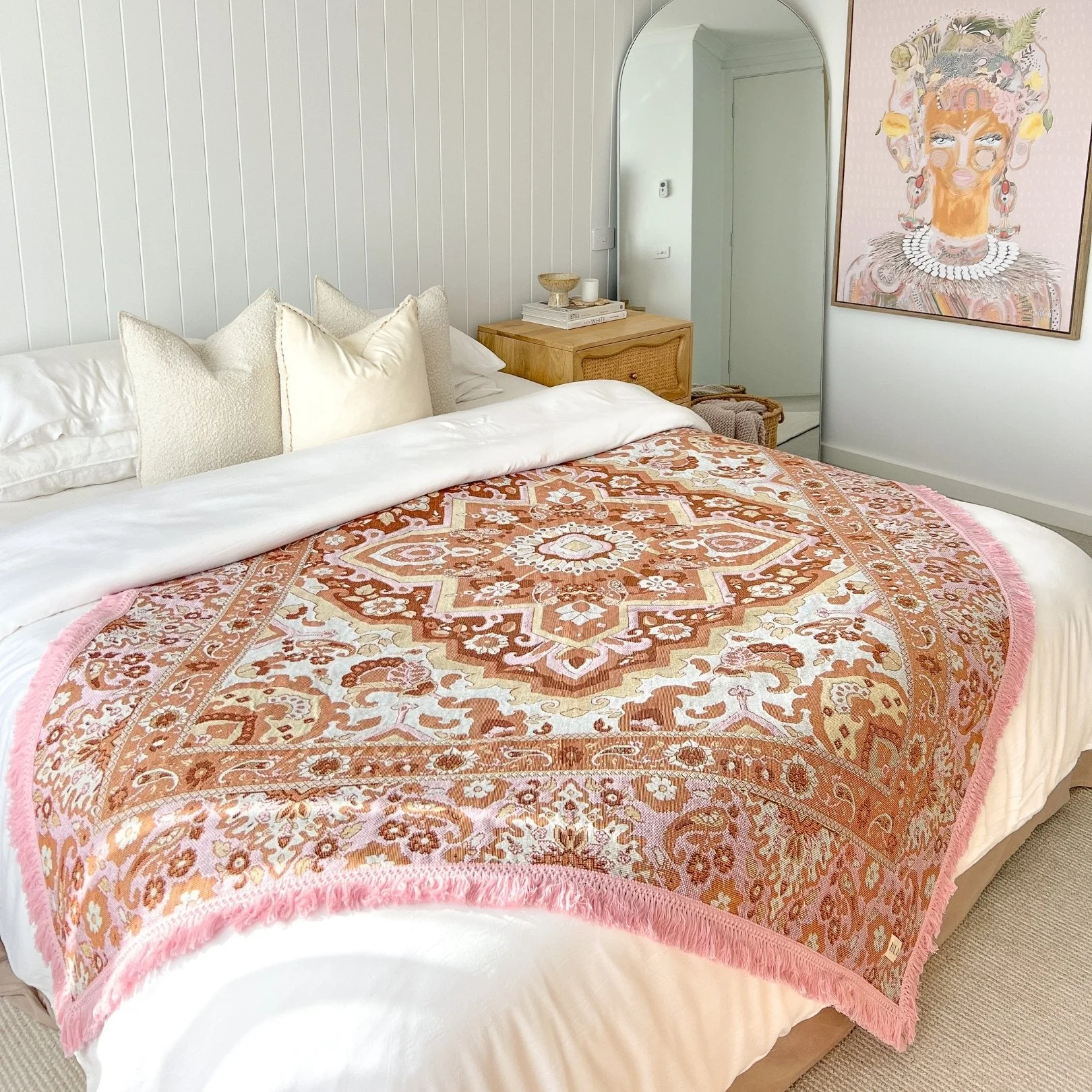 Desert Rose Woven Picnic Rug XL - Image 4