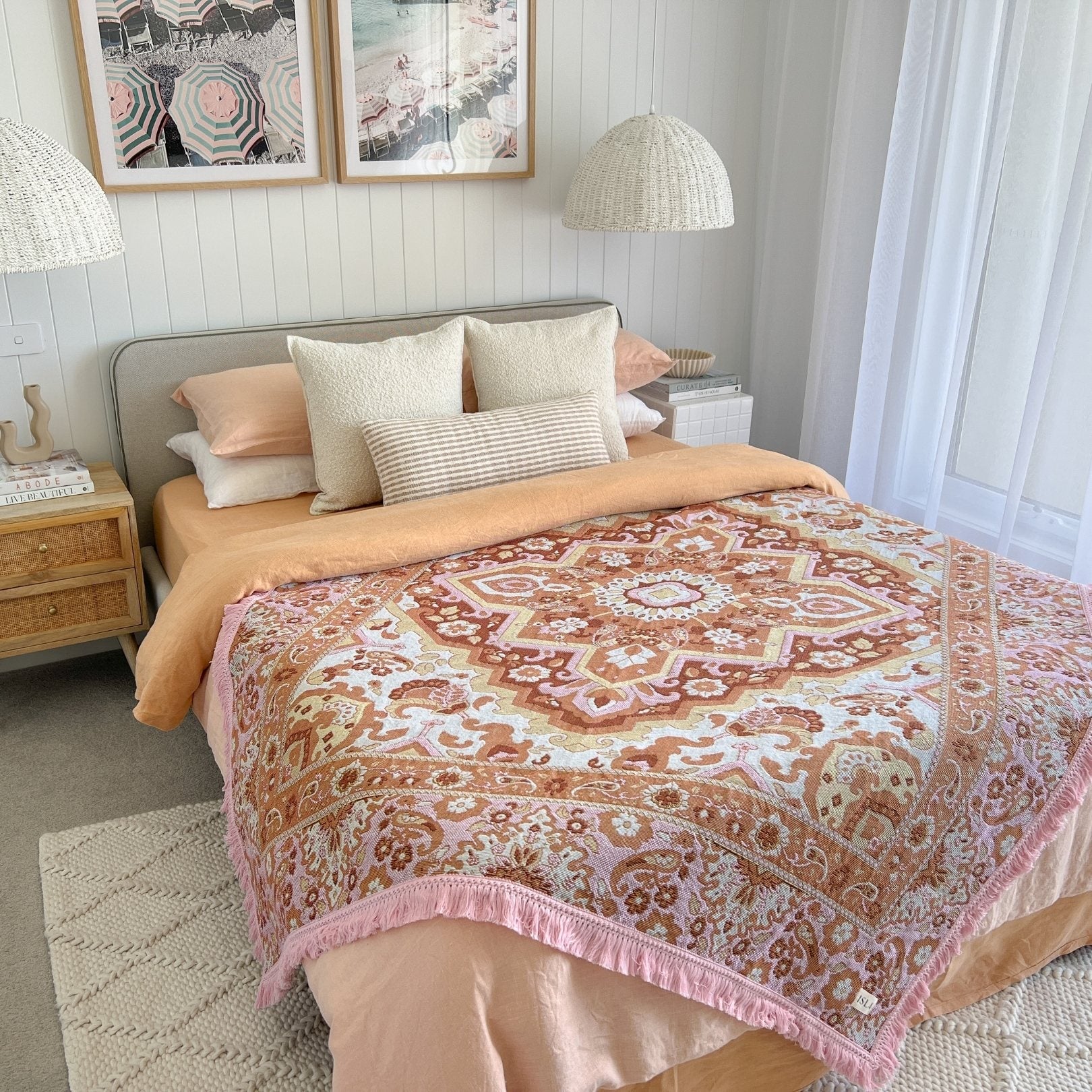 Desert Rose Woven Picnic Rug XL - Image 7