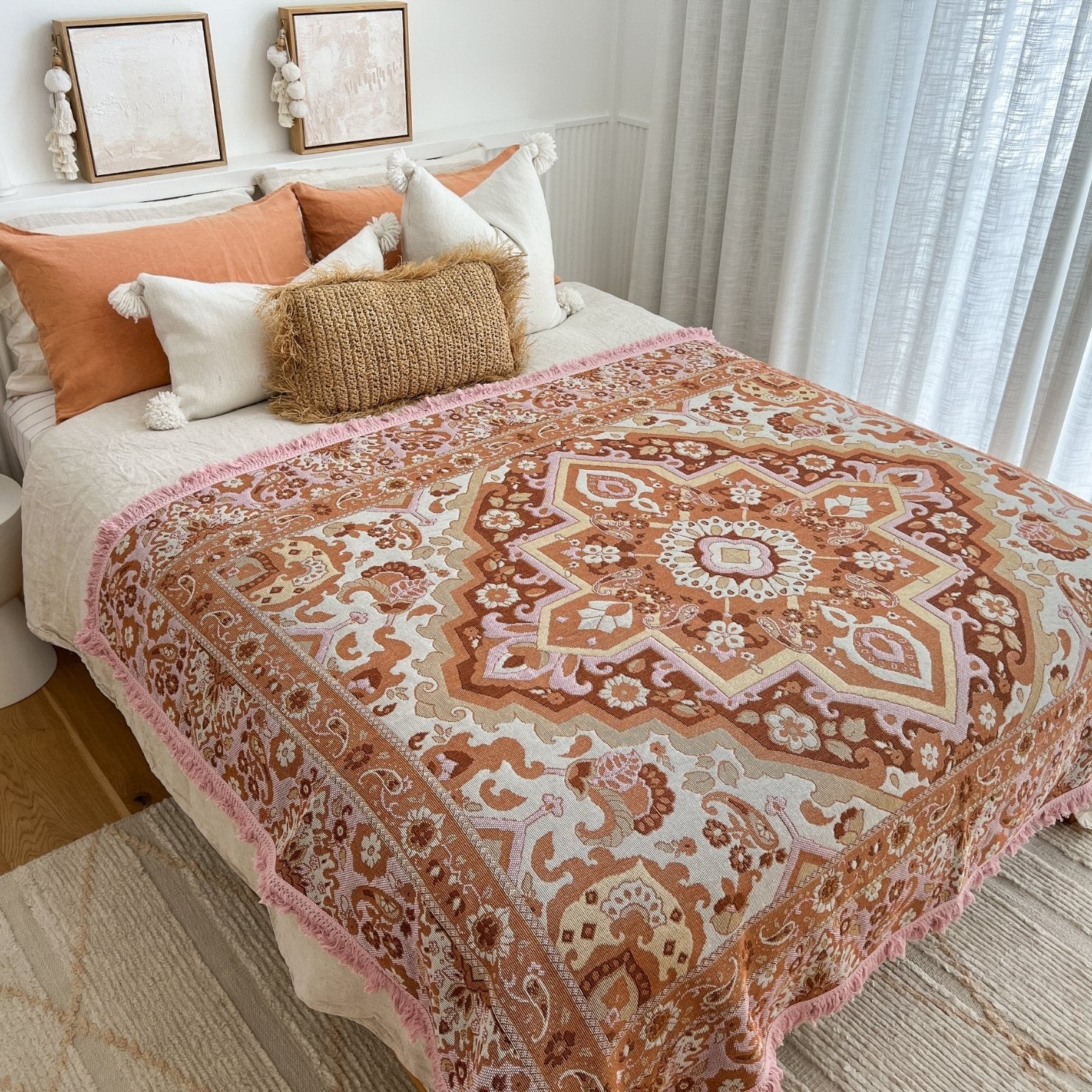 Desert Rose Woven Picnic Rug XL - Image 9