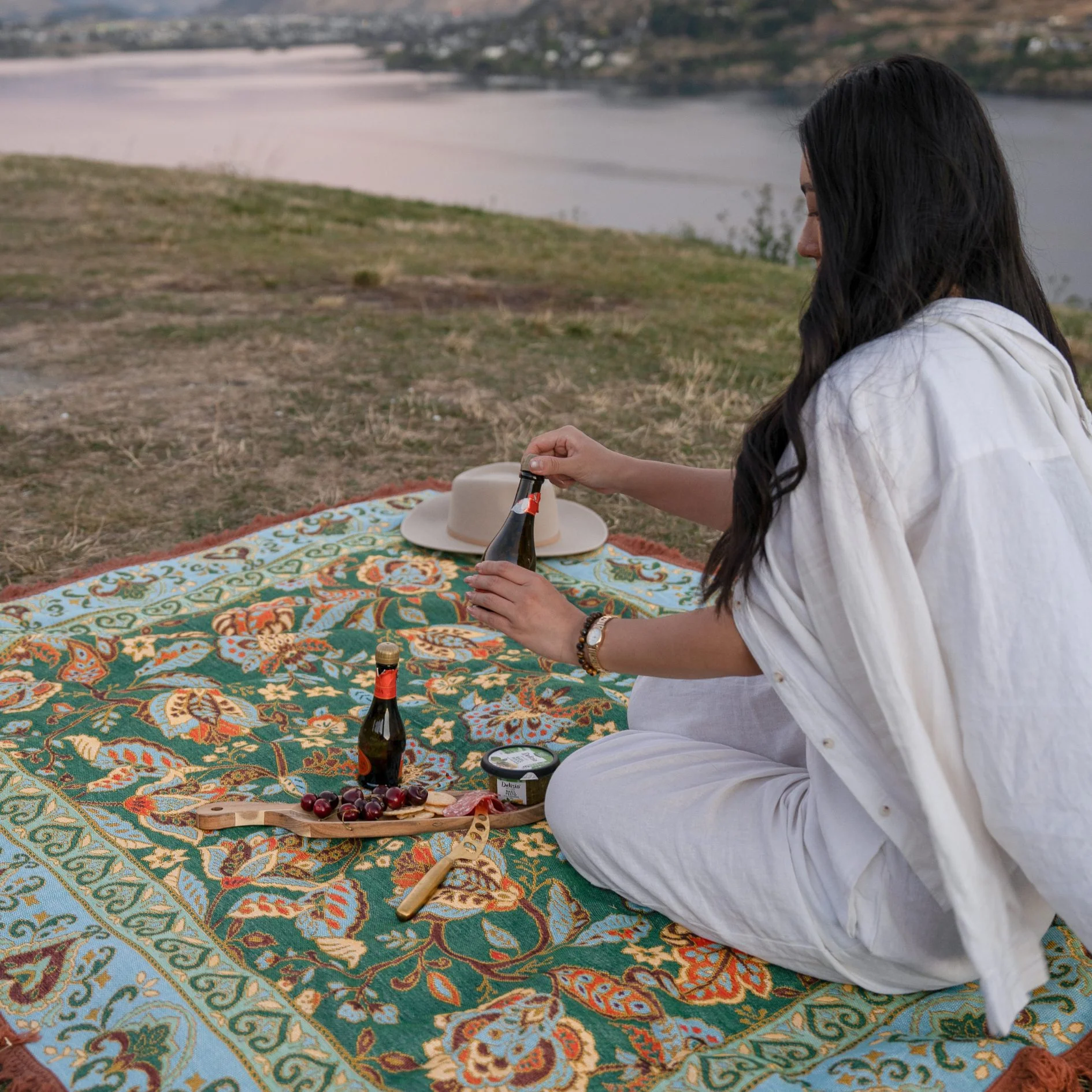 Jade Woven Picnic Rug XL - Image 6