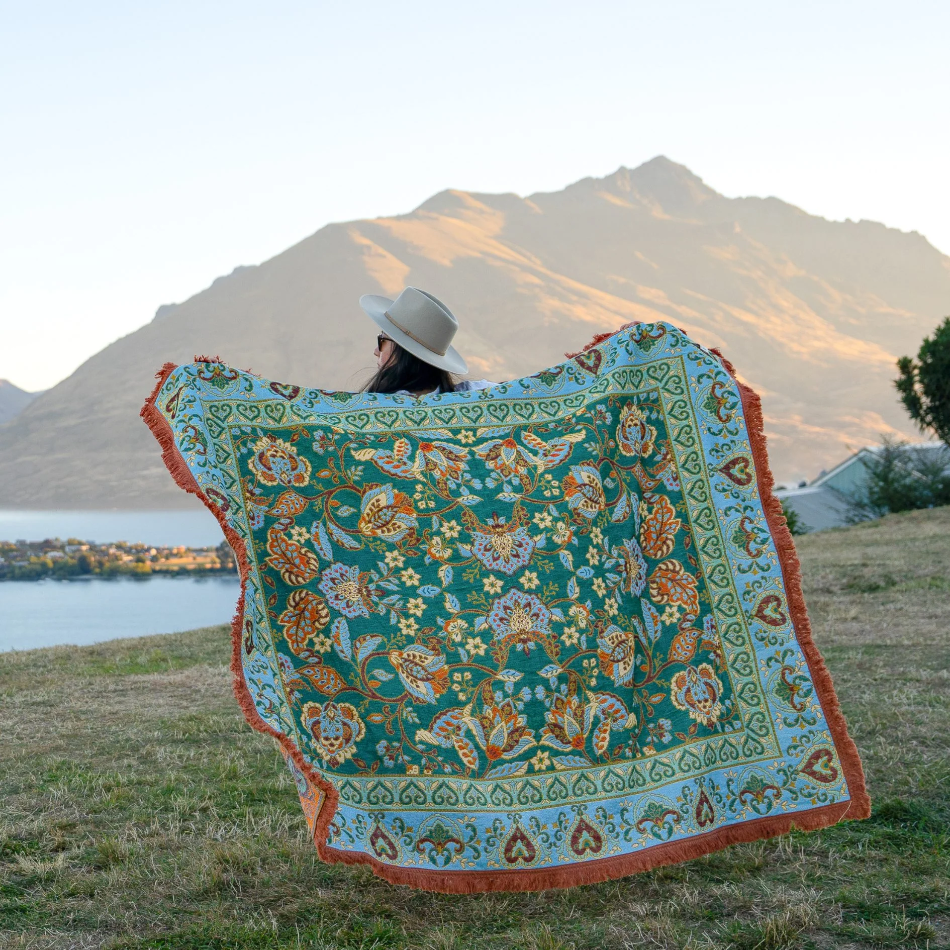 Jade Woven Picnic Rug XL - Image 7